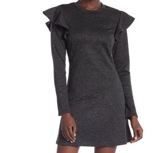 NWT Free Generation Ruffle Shoulder Dress, S